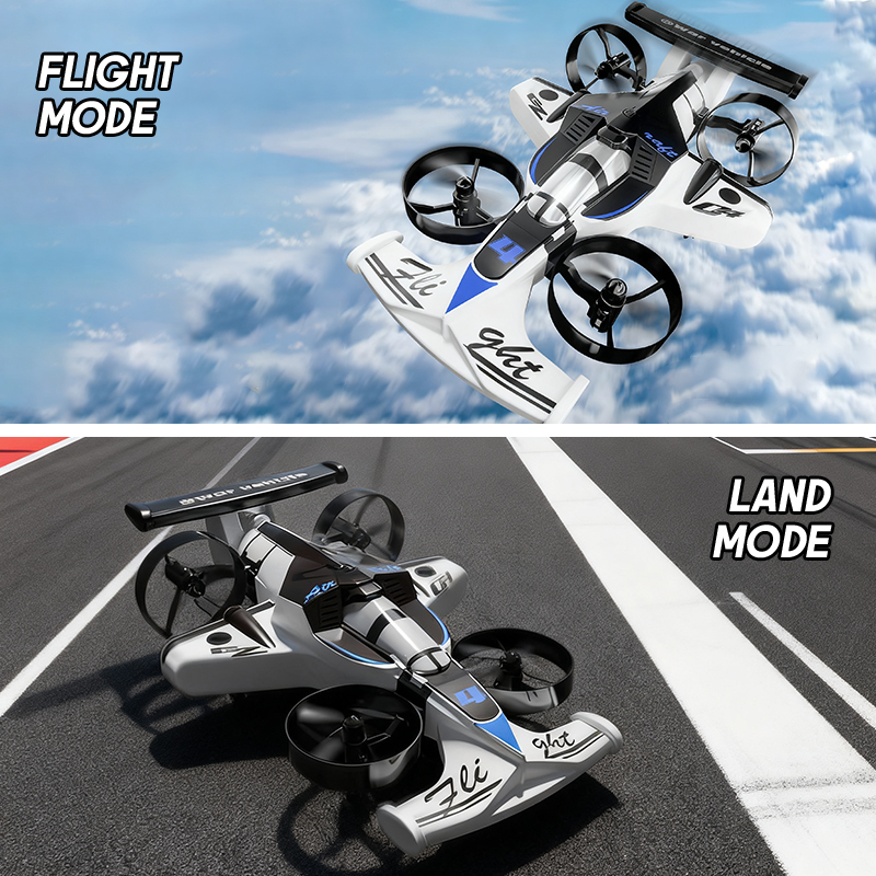 Rc Helicopter Electric - 2in1 Mini Drone Lucht-Grond Vliegende Auto