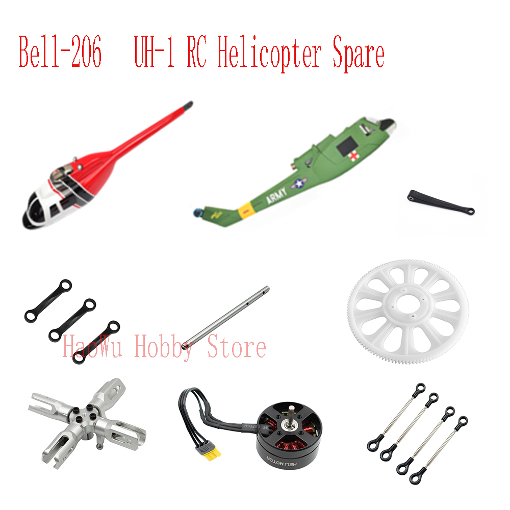 Rc Helicopter Coaxial - Flywing Bell206 Uh1 Bell-206 UH-1 Rc