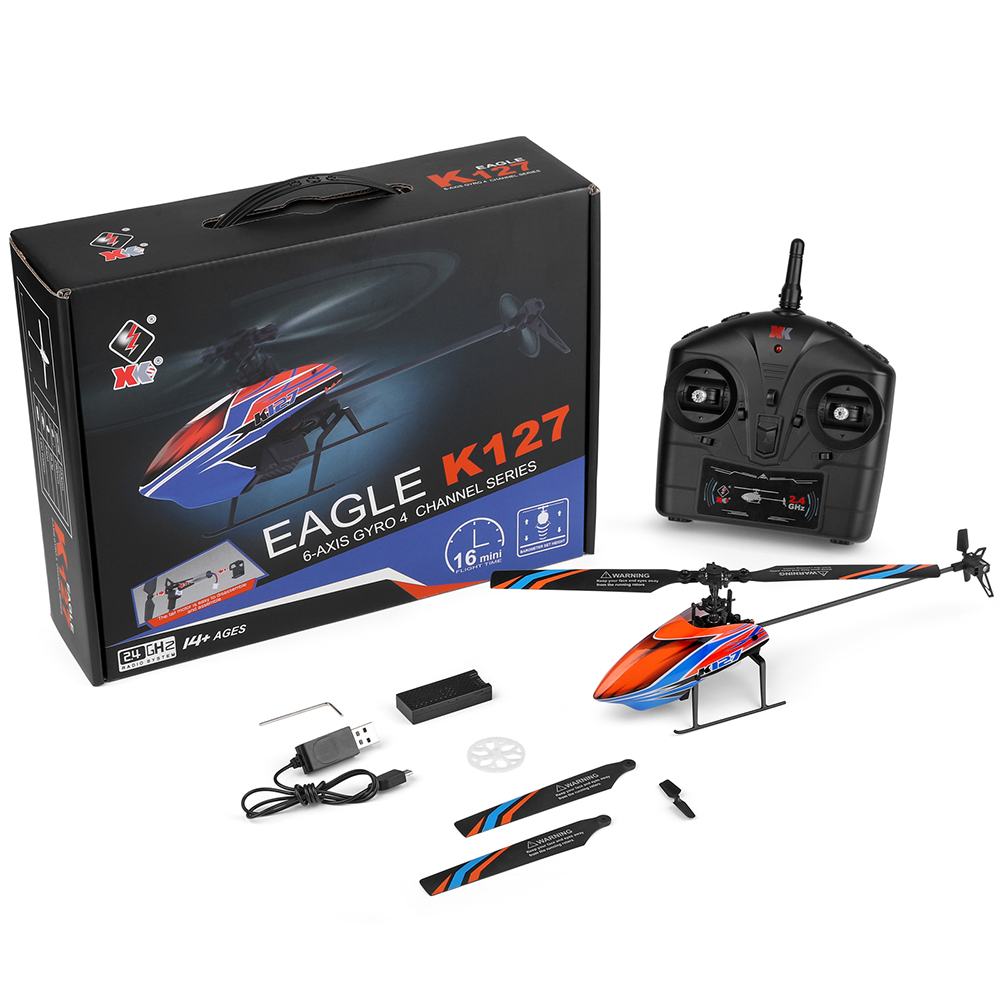 Wltoys Xk K127 2.4G 4CH 6-Aixs - Rc Helicopter Blade recensie en prijs